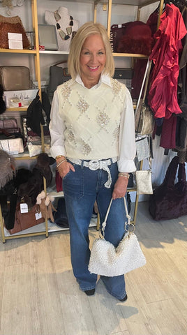 Shirt & Embellished Tank Set