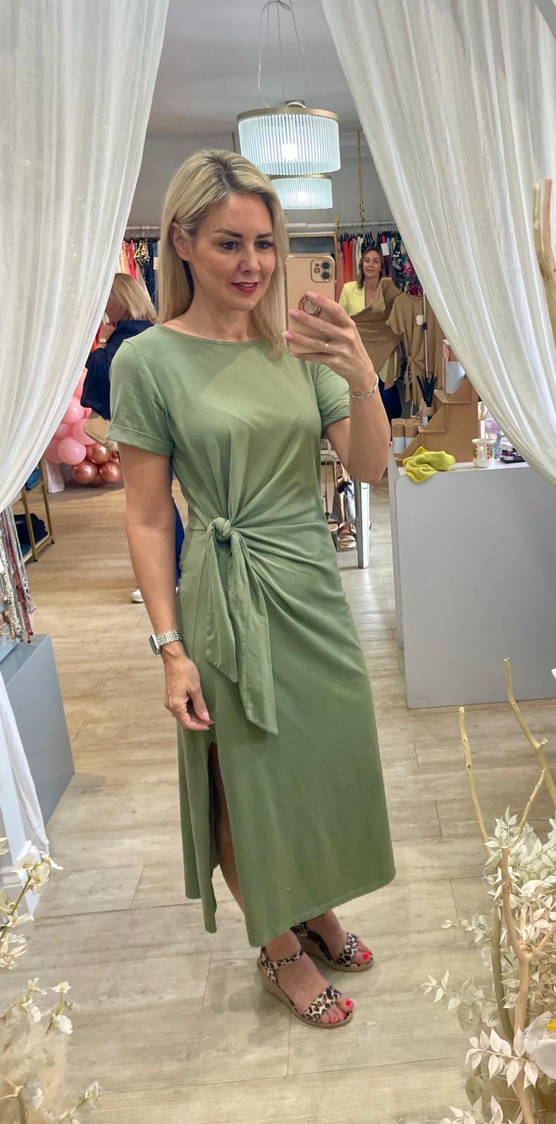 Knotted Jersey Dress