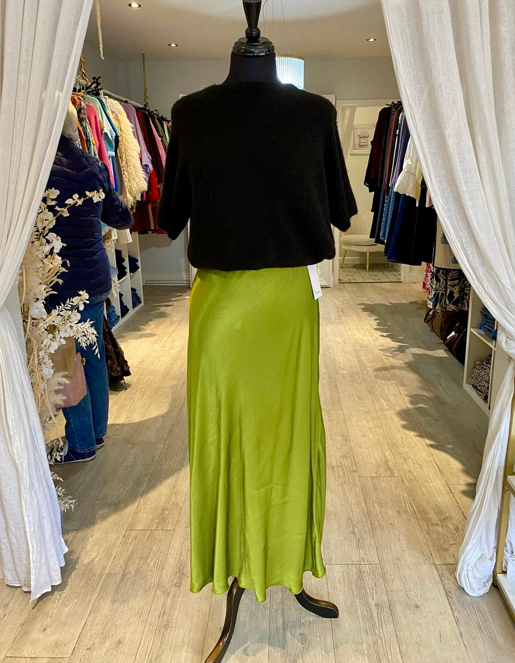 Satin Slip Skirt