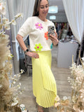 Wrap Around Pleated Skirt