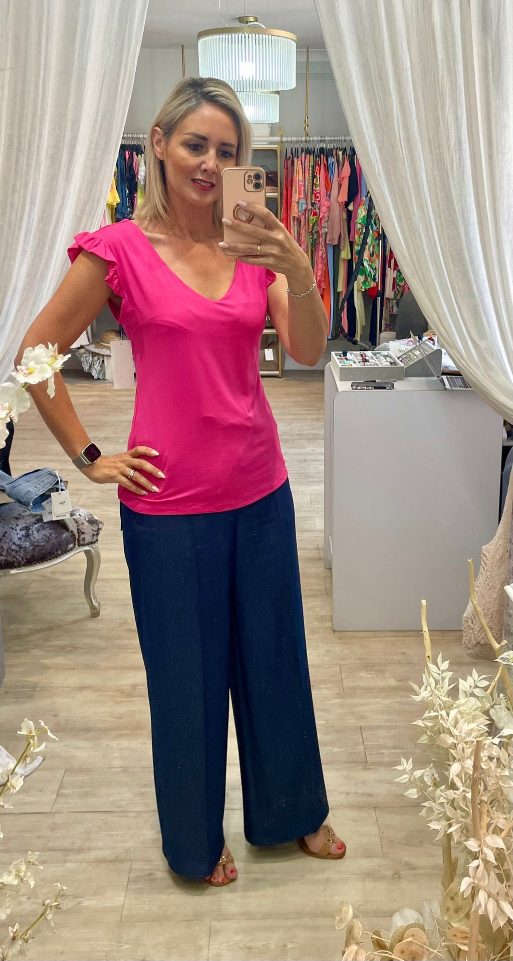 Frill Shoulder Zara Top