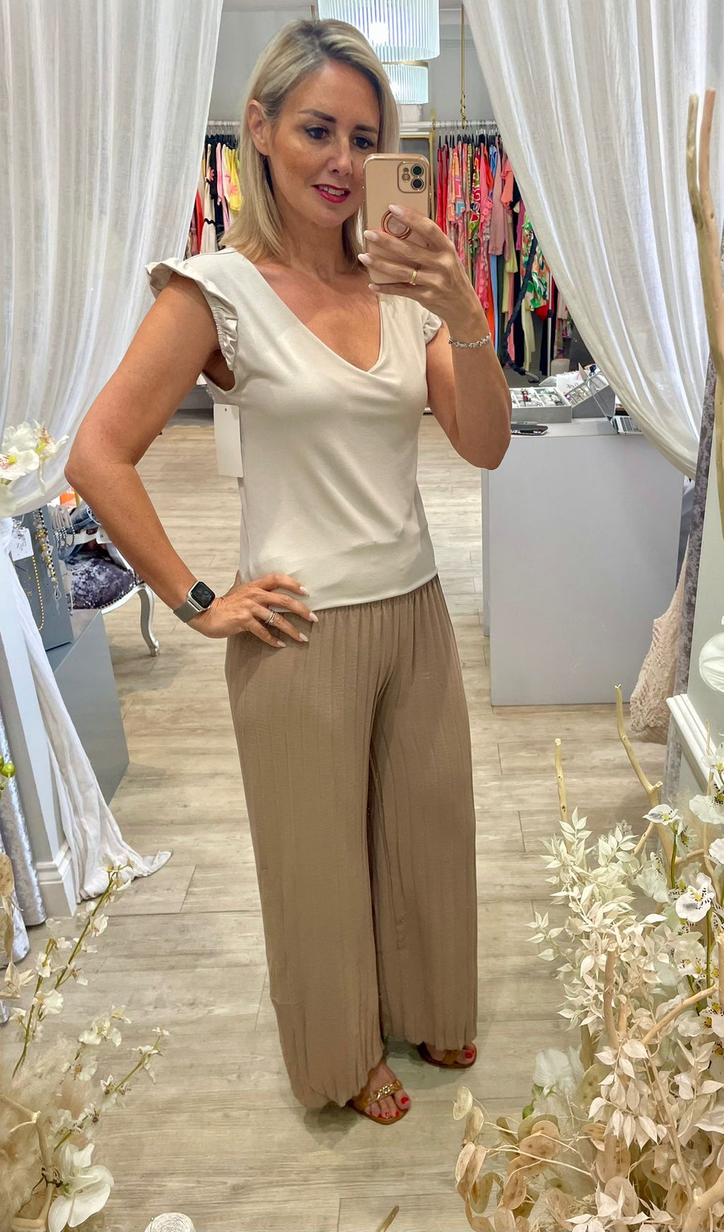 Frill Shoulder Zara Top