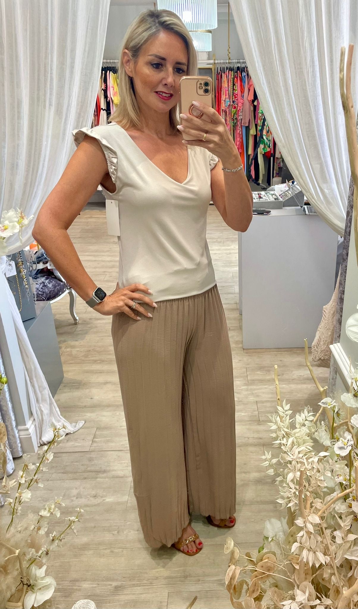 Frill Shoulder Zara Top