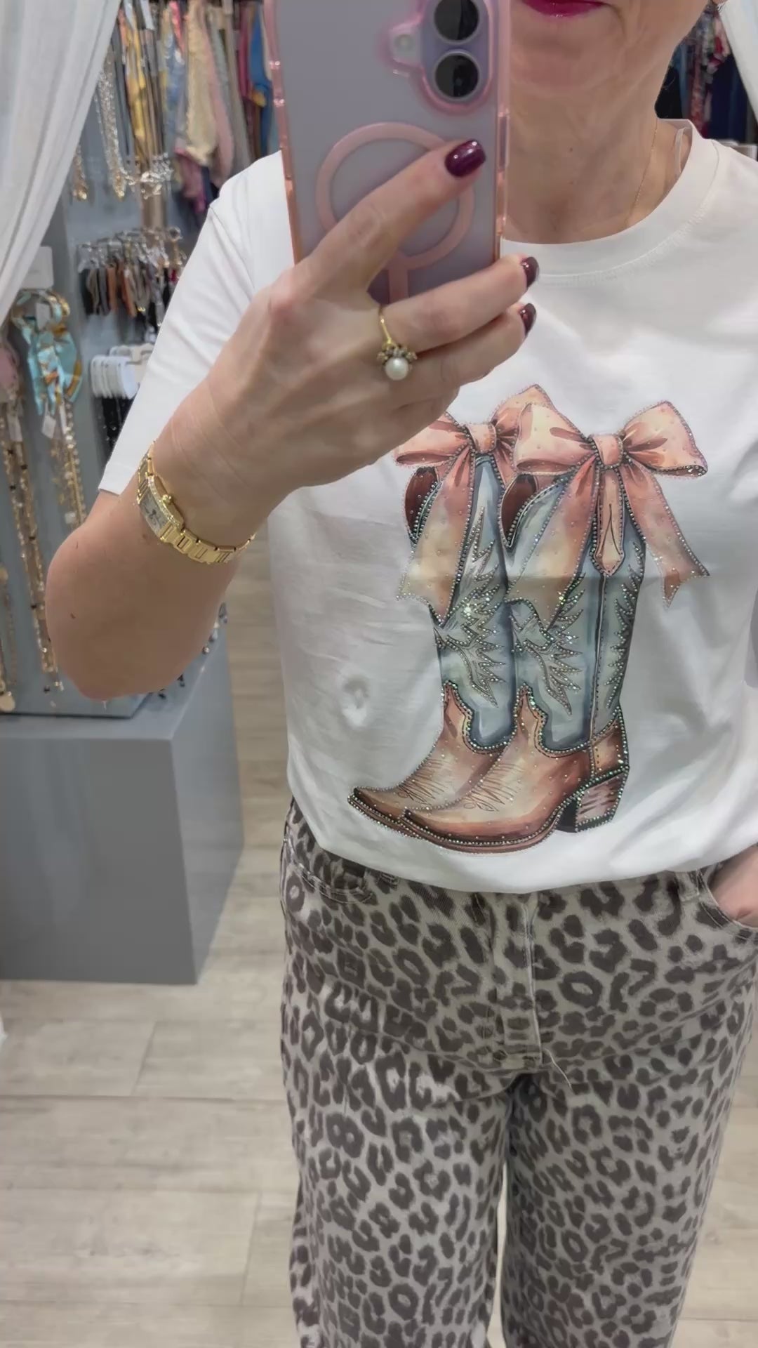 Embellished Cowboy Boots T